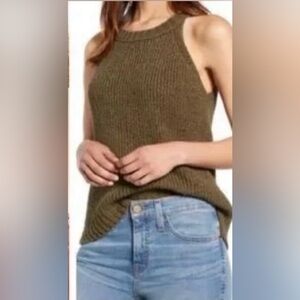 J. Crew Knit Tank Tops in Pink and Olive